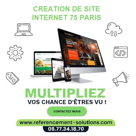 Création de Site Internet 75 Paris