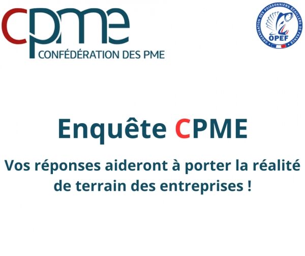 Importante enquête de la CPME sur la situation économique des TPE-PME