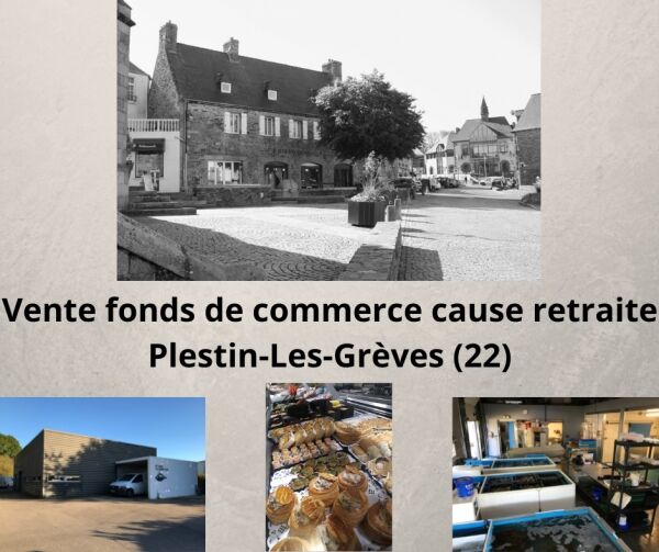 Vente fonds de commerce cause retraite - Plestin-Les-Grèves (22)